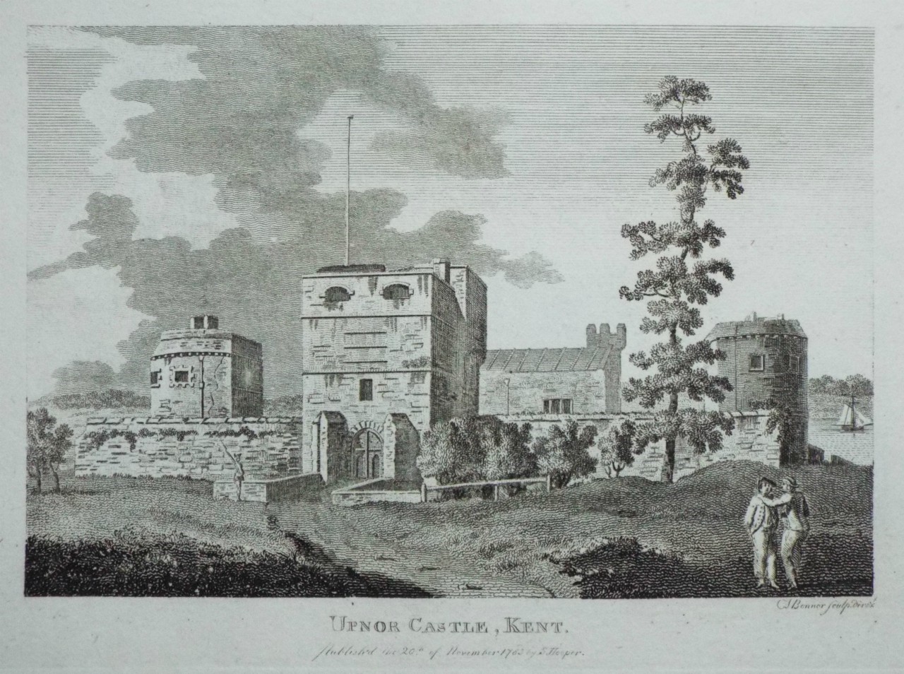 Print - Upnor Castle, Kent. - Bonnor
