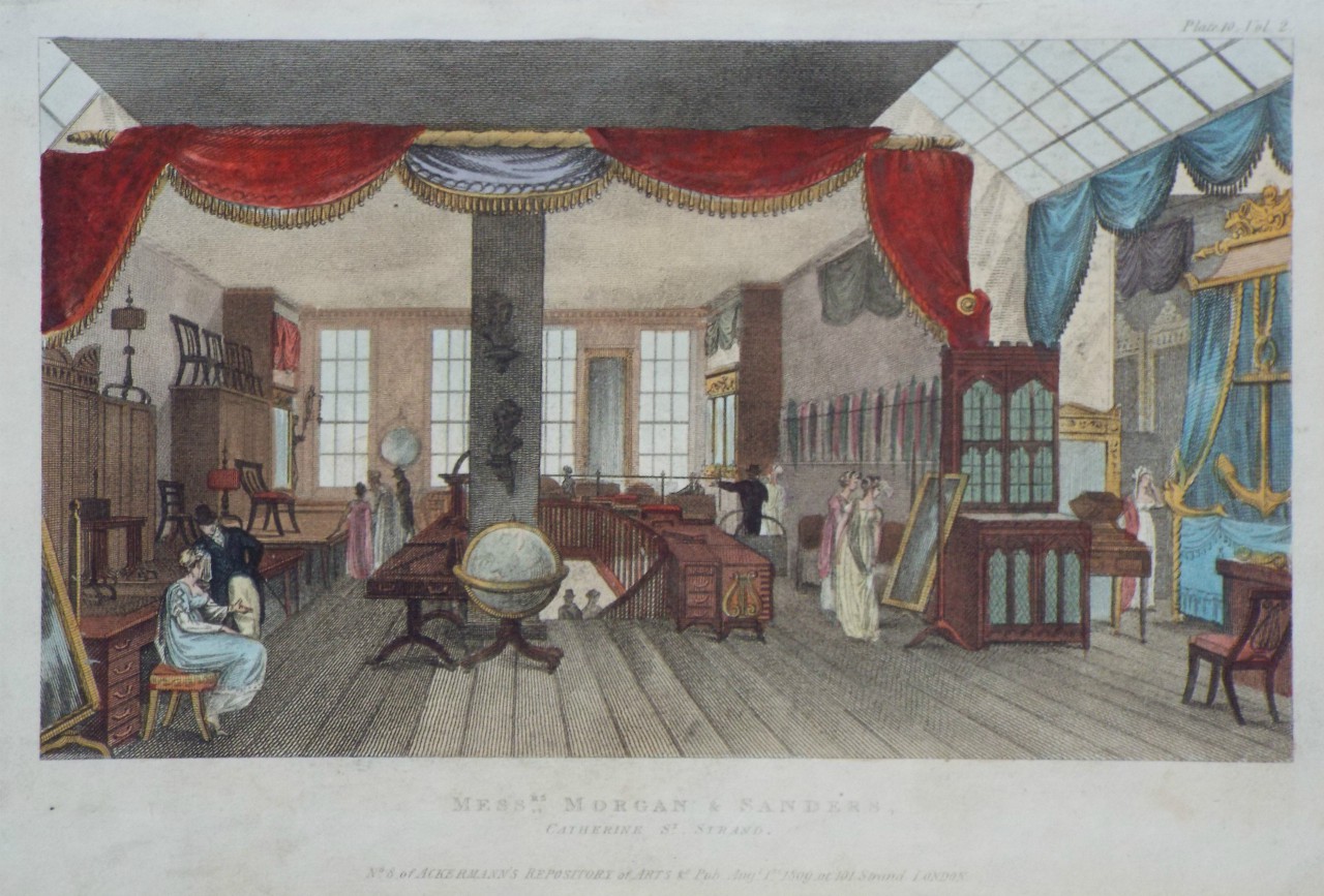Print - Messrs. Morgan & Sanders, Catherine St. Strand.