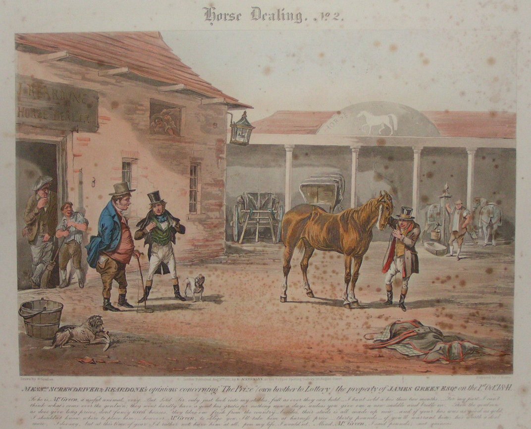 Aquatint - Horse Dealing No.2 - Harris