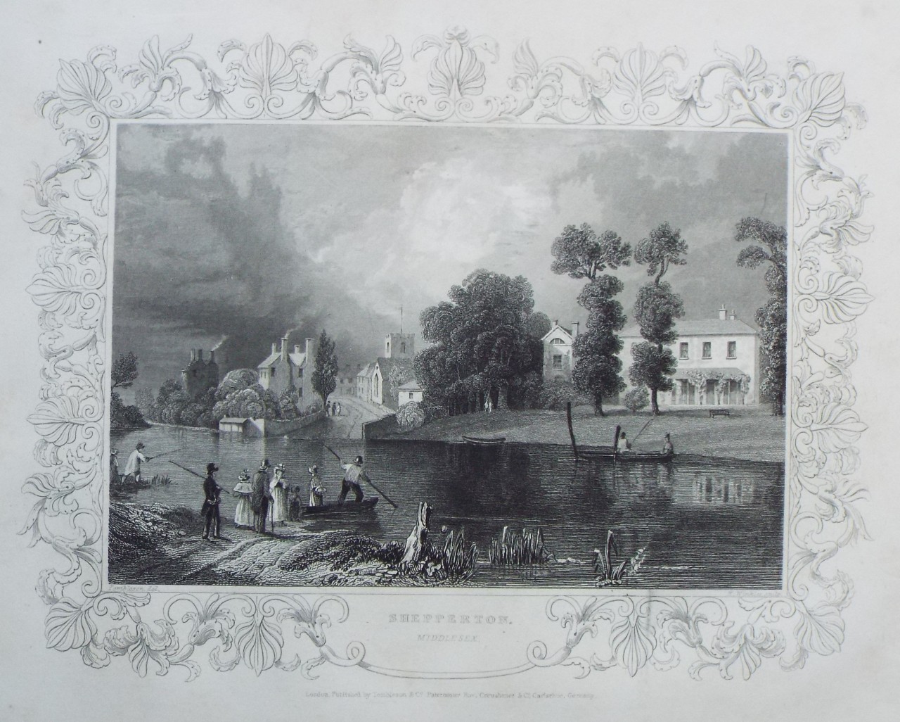 Print - Shepperton. Middlesex. - Winkles