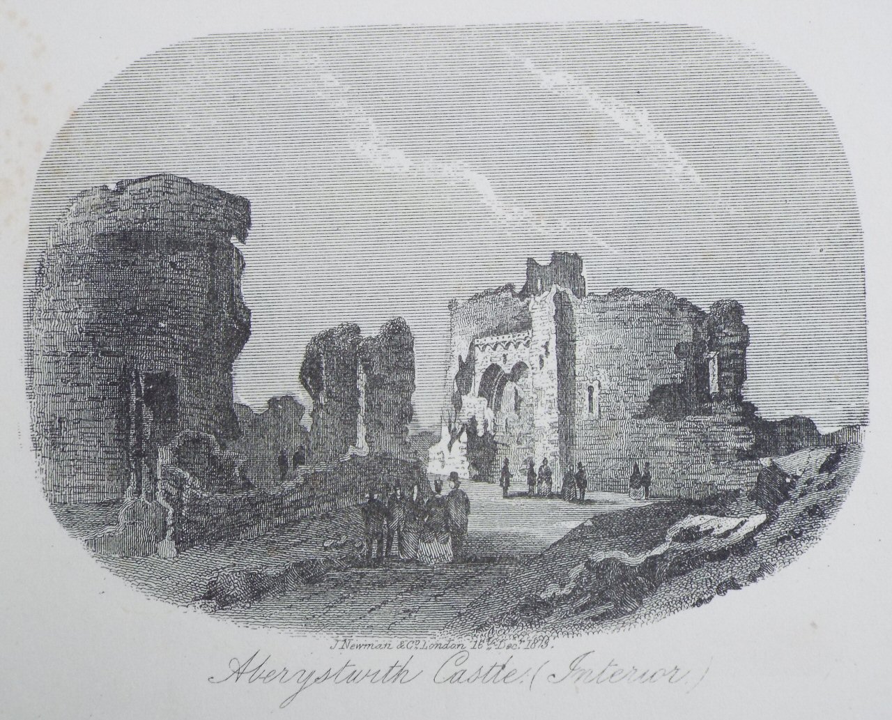 Steel Vignette - Aberystwyth Castle (Interior.) - Newman