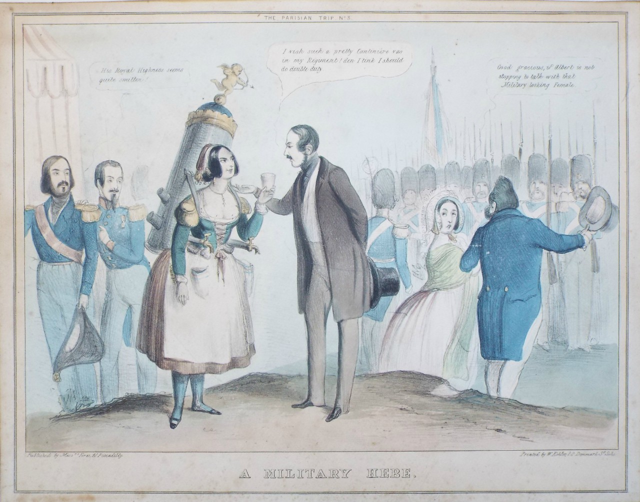 Lithograph - The Parisian Trip. No.3. A Military Hebe.