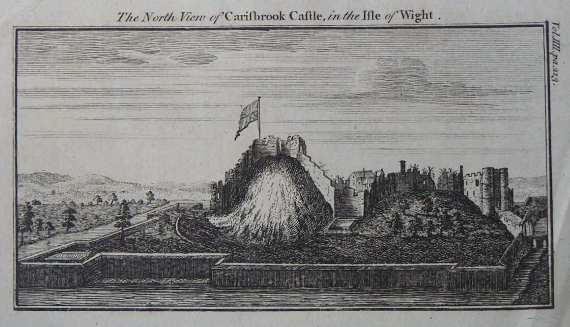 Print - The North View of Carisbrook Caste, in the Isle of Wight.