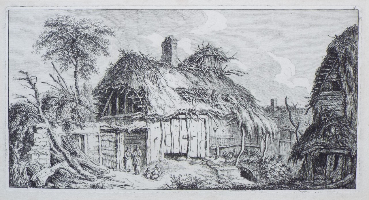 Etching - (Rustic cottages) - Weirotter