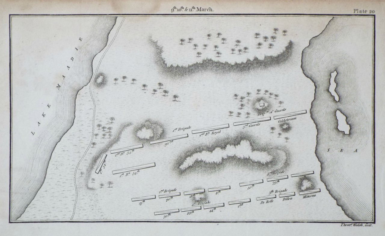 Map of Battle of Abukir