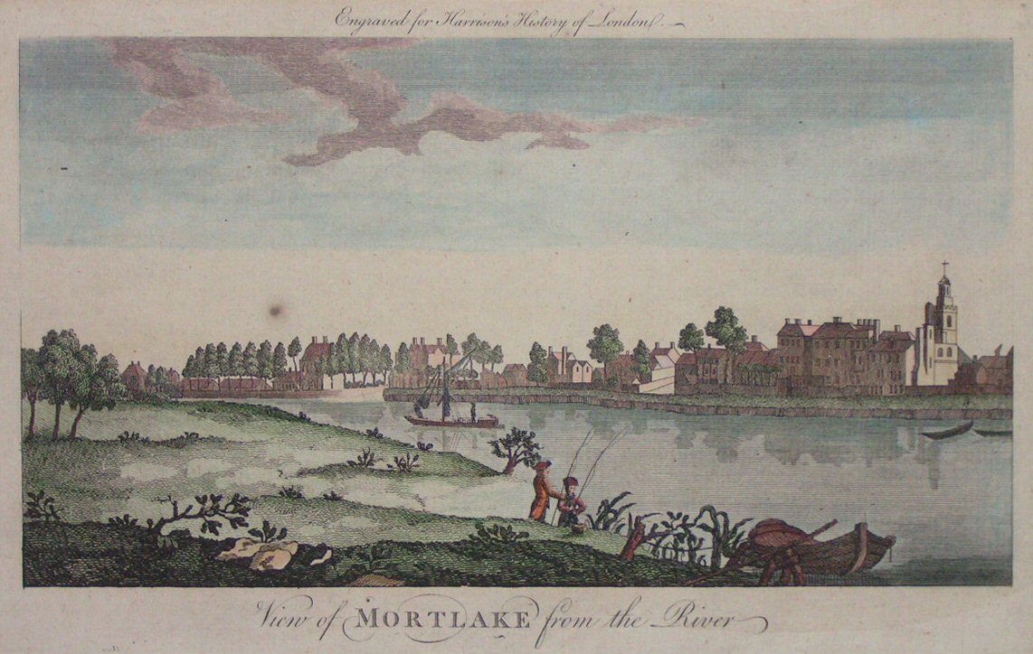 Print - View of Mortlake from the River