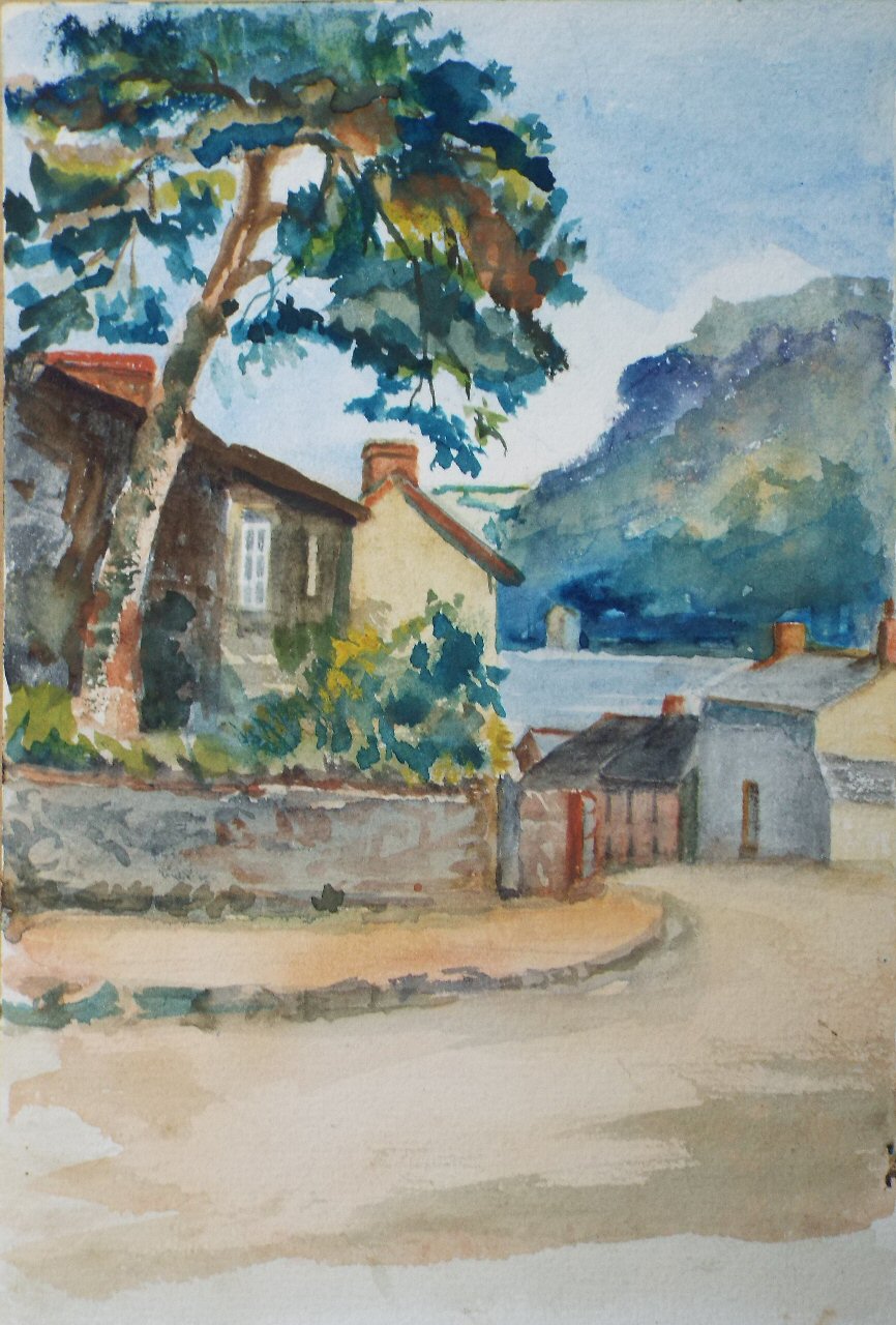 Watercolour - (Village scene)