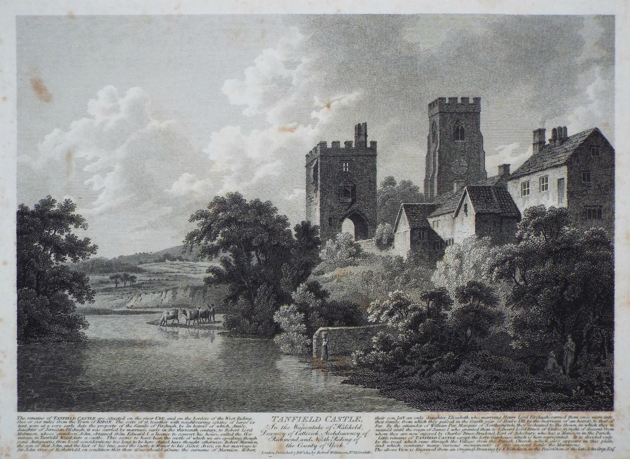 Print - Tanfield Castle.