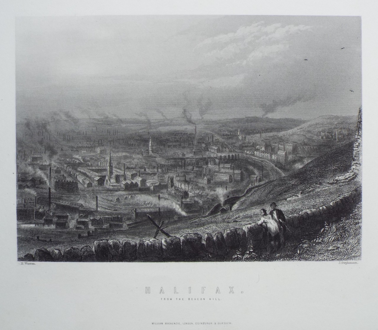 Print - Halifax. From the Beacon Hill. - Stephenson