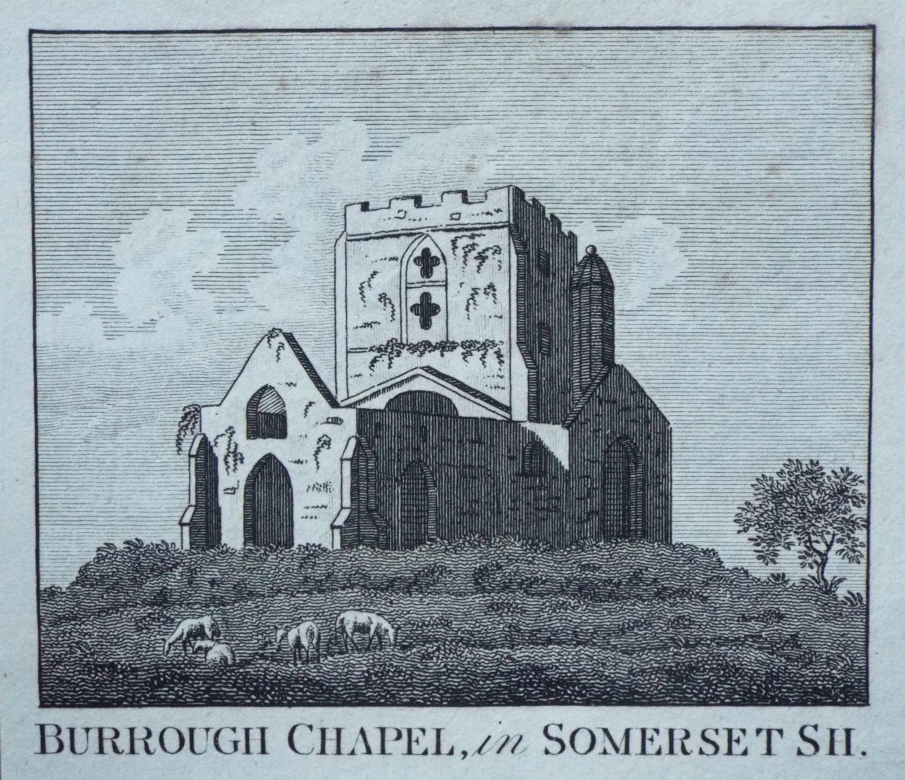 Print - Burrough Chapel, in Somerset Sh.