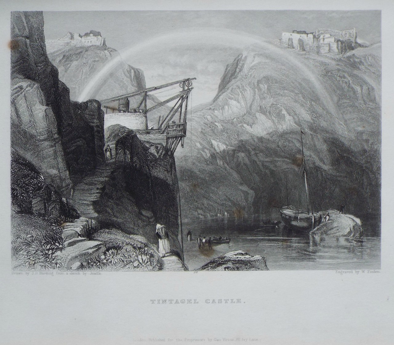 Print - Tintagel Castle. - Finden