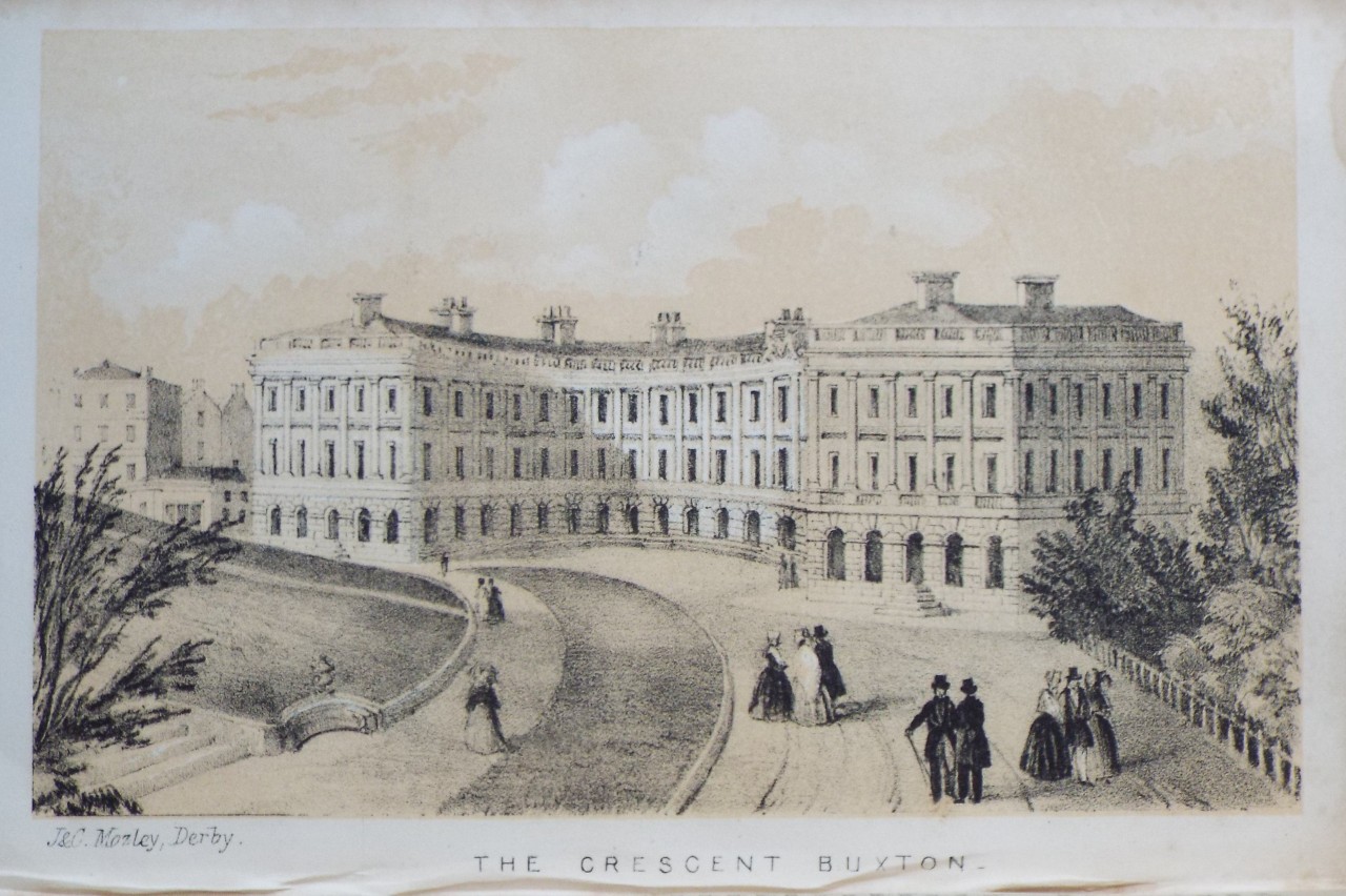 Lithograph - The Crescent Buxton.