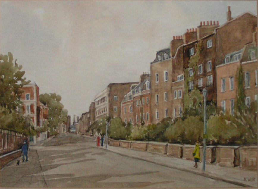 Watercolour - St. Leonard's Terrace Looking West
