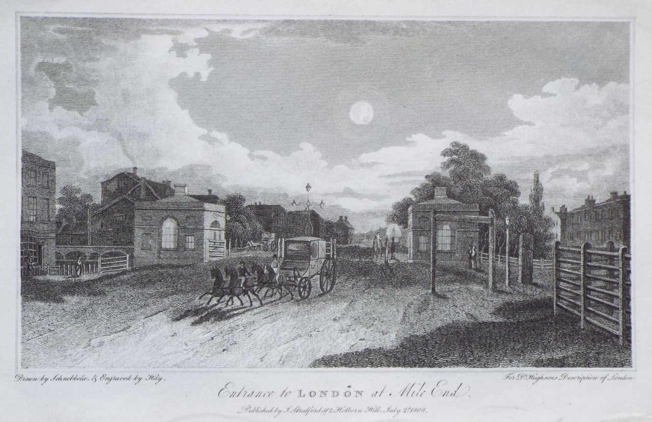 Print - Entrance to London at Mile End. - 