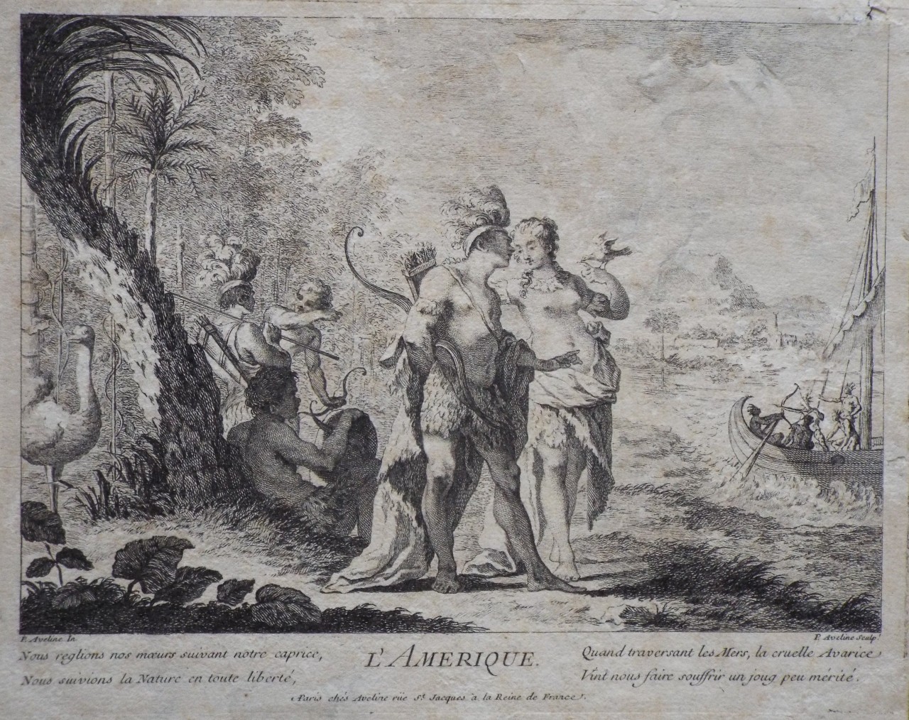 Etching - L'Amerique - Aveline