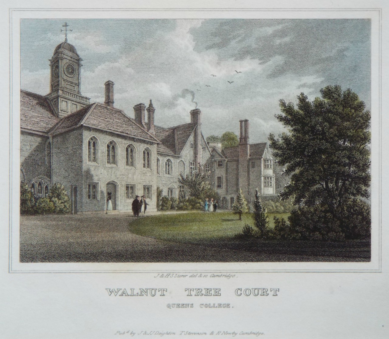 Print - Walnut Tree Court Queens College. - Storer