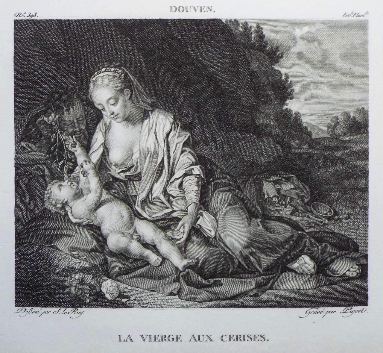 Print - La Vierge aux Cerises.