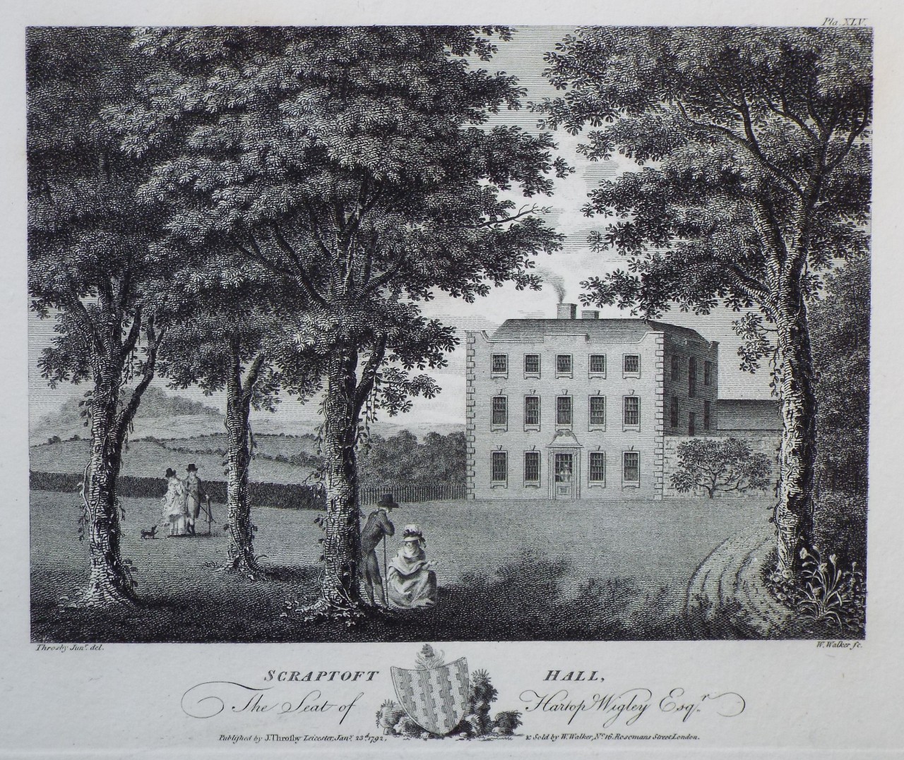 Print - Scraptoft Hall. - Walker