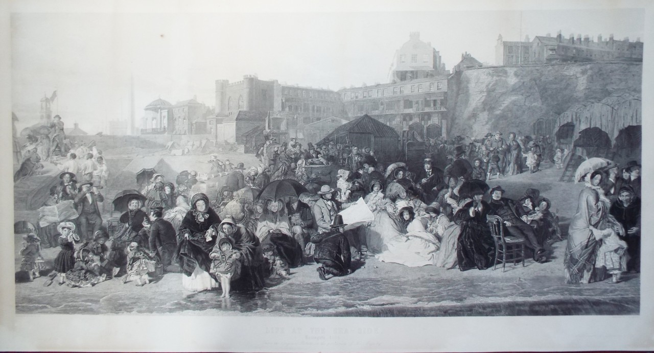 Print - Life at the Sea-Side. Ramsgate 1854 - Sharpe