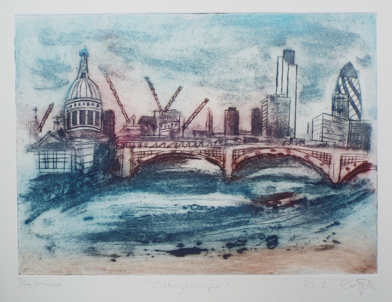 Collagraph - Cityscape - Croft