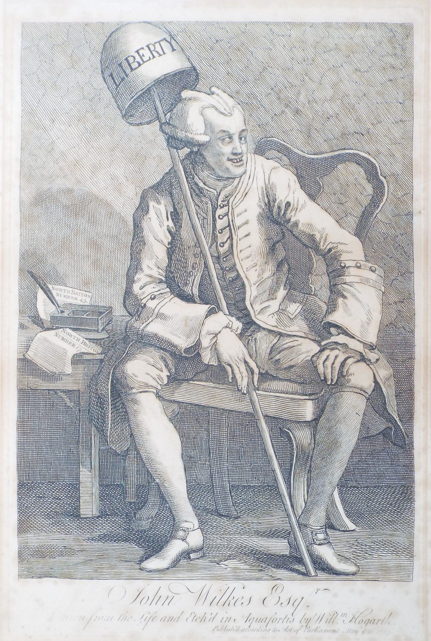 Print - John Wilkes Esqr. - Hogarth