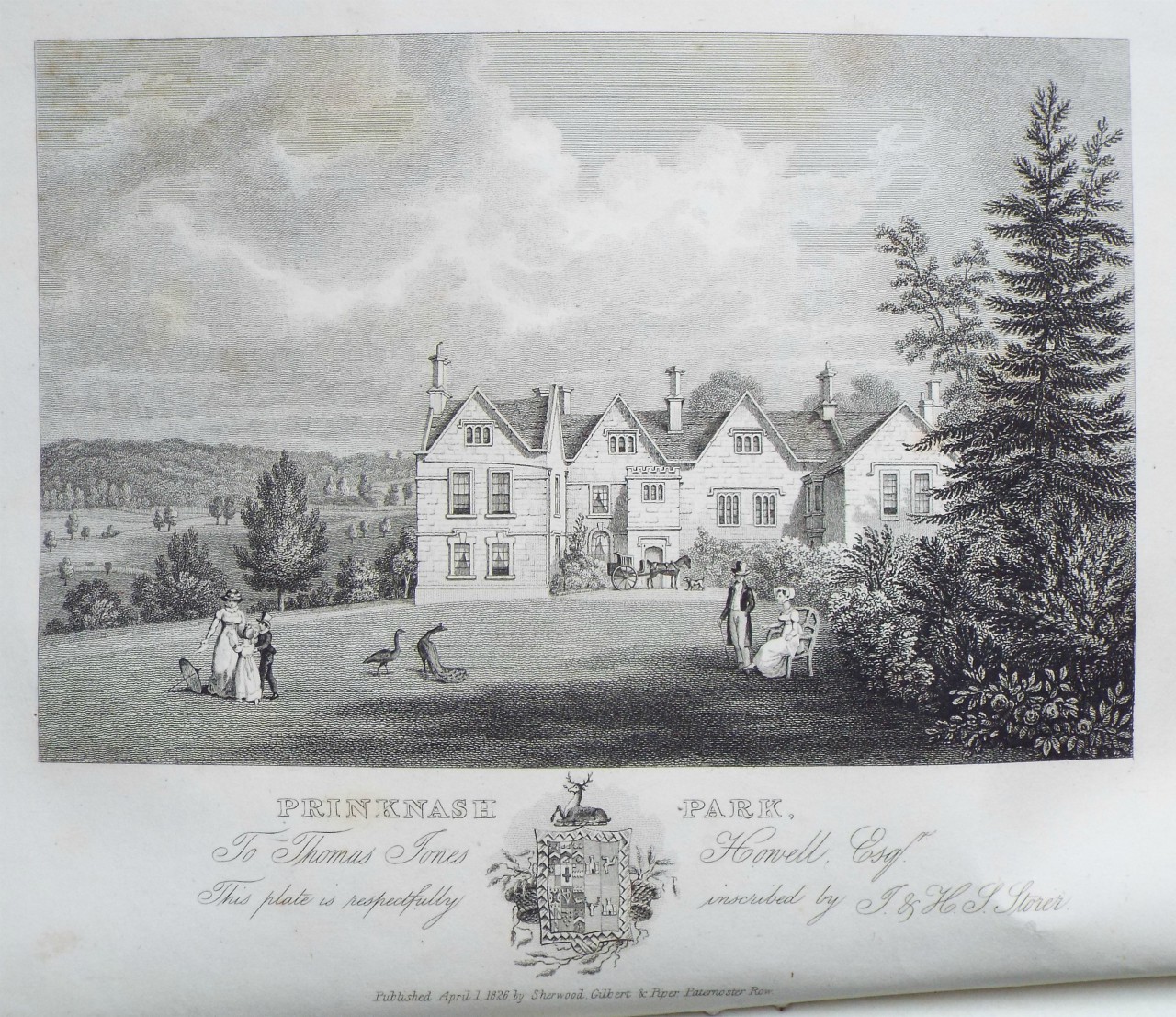 Print - Prinknash Park. To Sir Thomas Jones Howell Esqr. - Storer