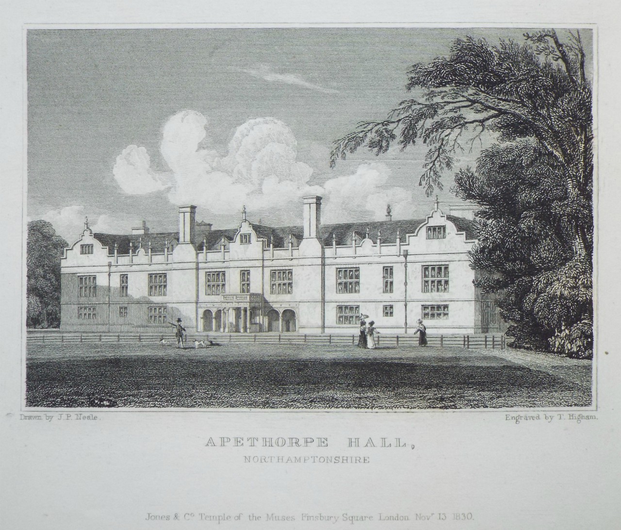 Print - Apethorpe Hall, Northamptonshire. - Higham