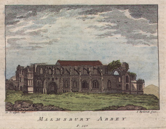 Print - Malmsbury Abbey - Ryland