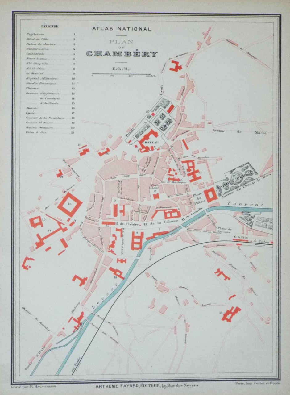 Map of Chambery - Chambery