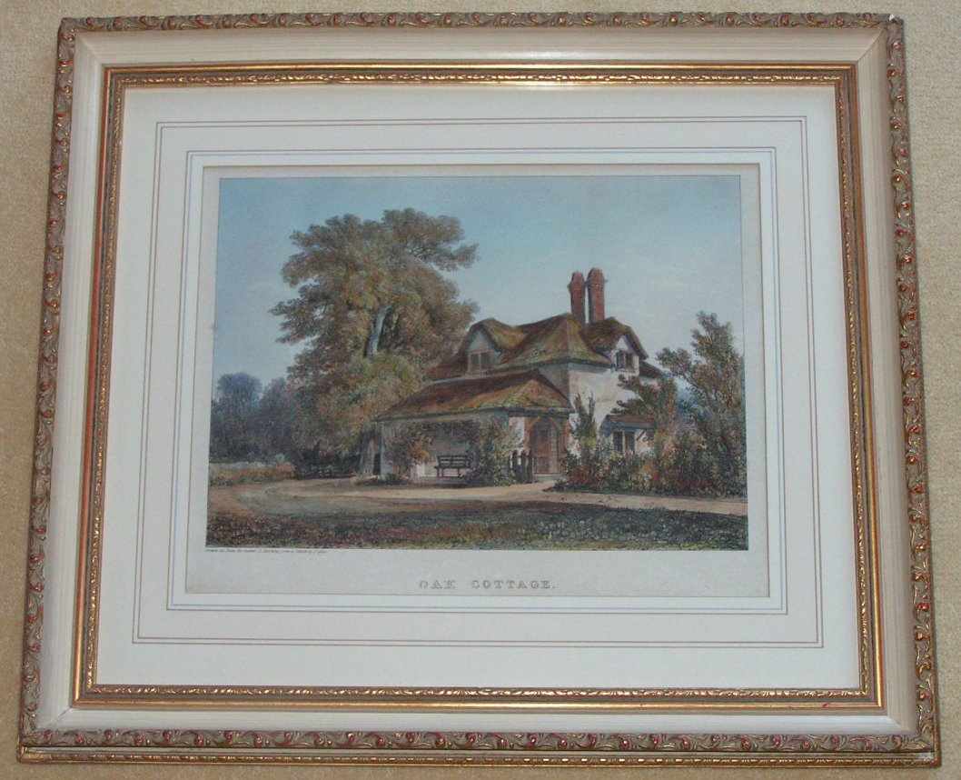 Lithograph - Oak Cottage - Harding