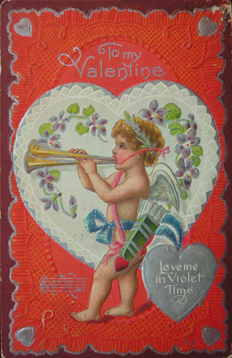 Chromolithograph - (Valentine card)