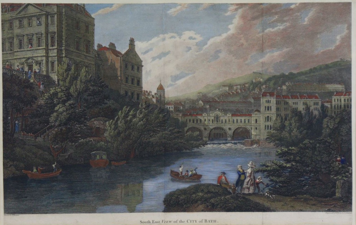 Print - South East View of the City of Bath. - Byrne