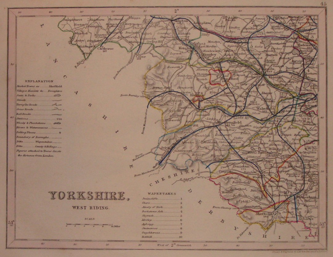 Map of Yorkshire - Archer