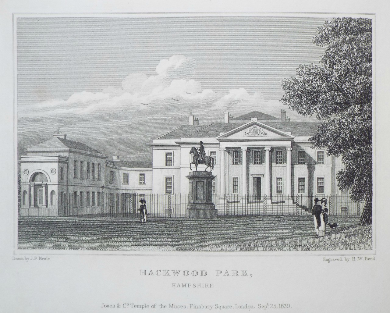 Print - Hackwood Park, Hampshire. - Bond