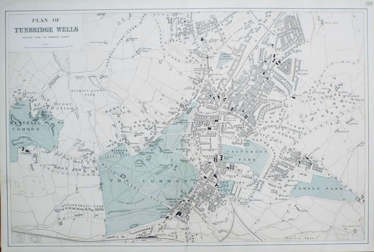 Map of Tunbridge Wells - Tunbridge Wells