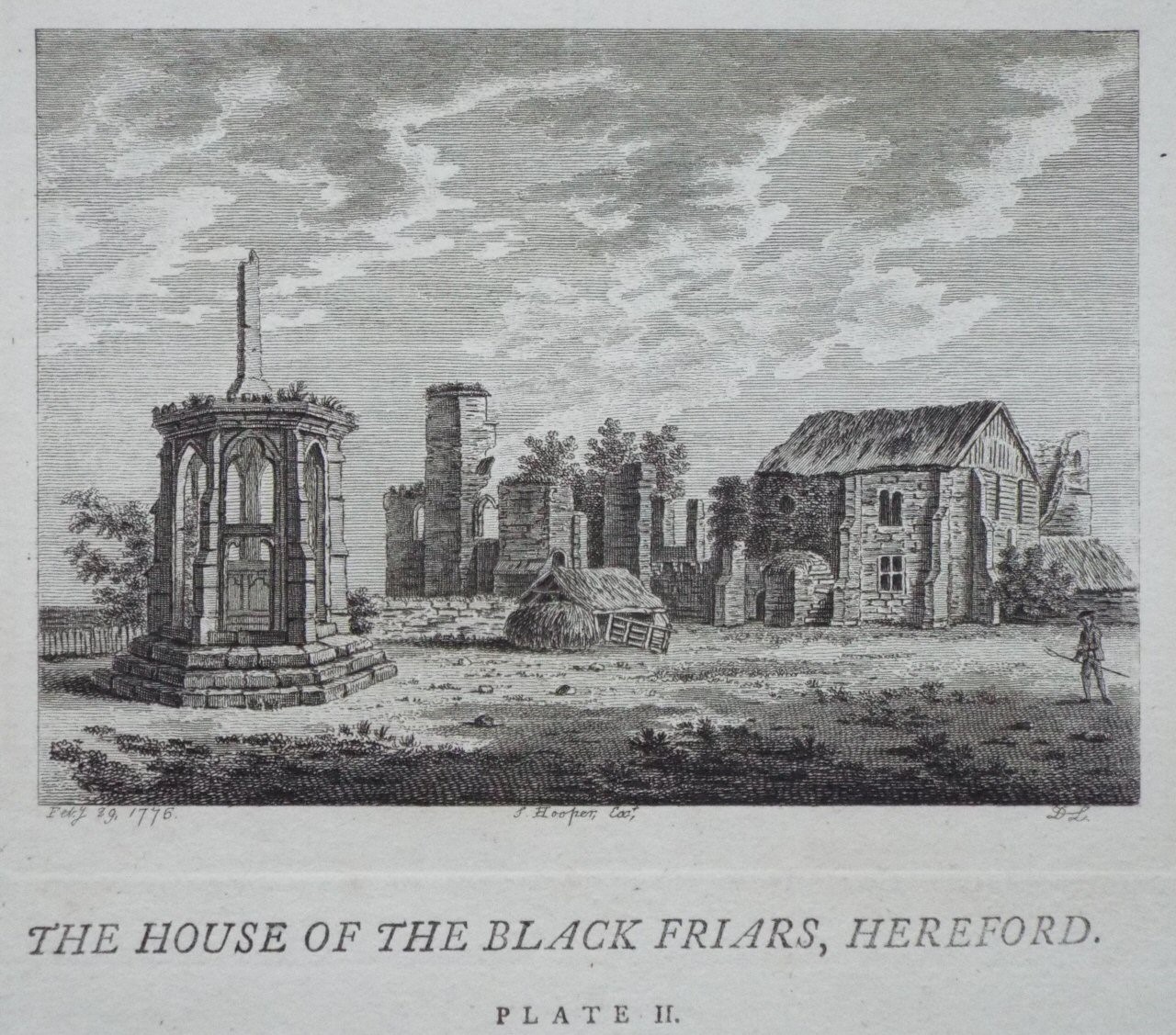 Print - The House of the Black Friars, Hereford. Plate II. - D