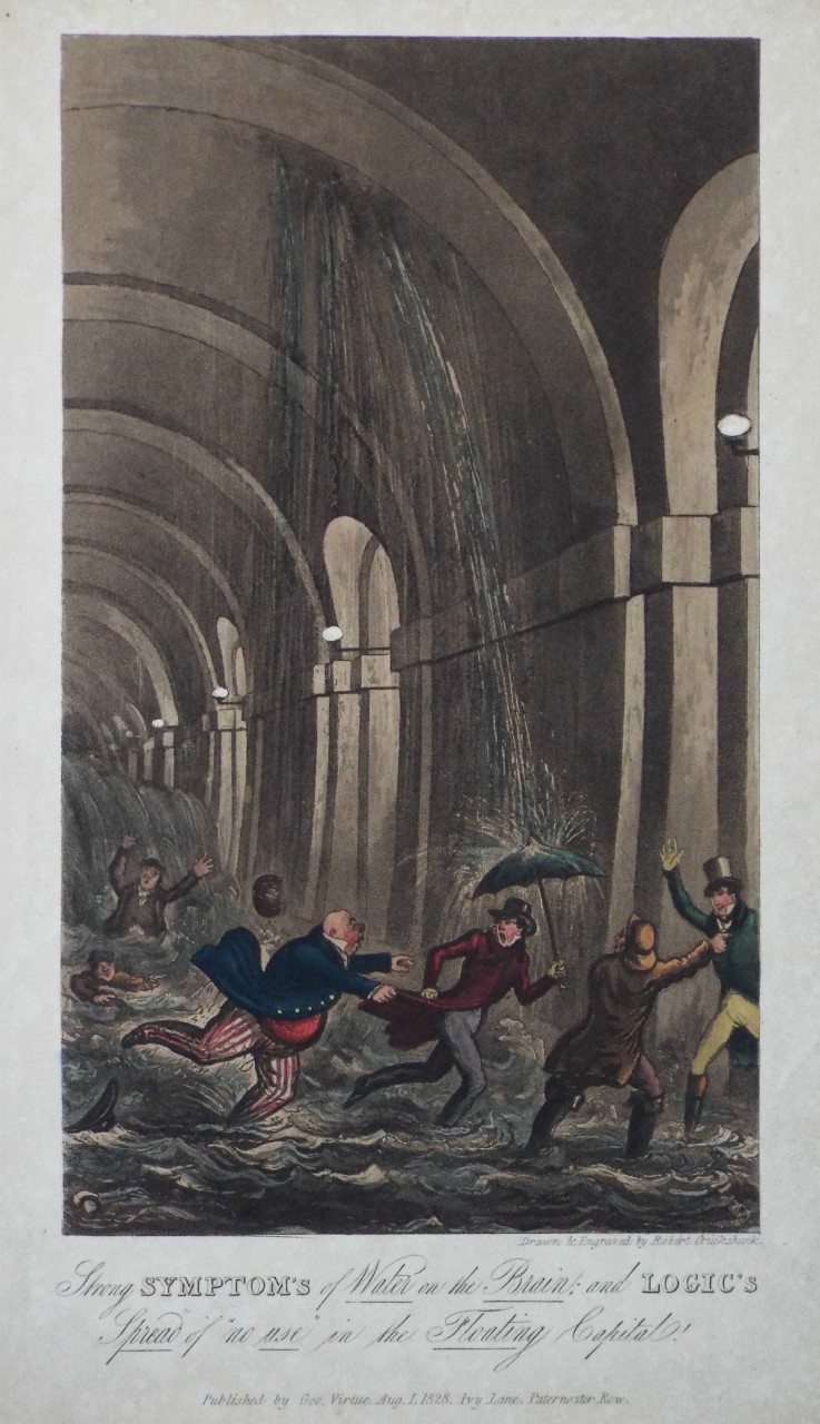 Aquatint - Strong Symptom's of Water in the Brain: and Logic's Spread of no use in the Floating Capital!