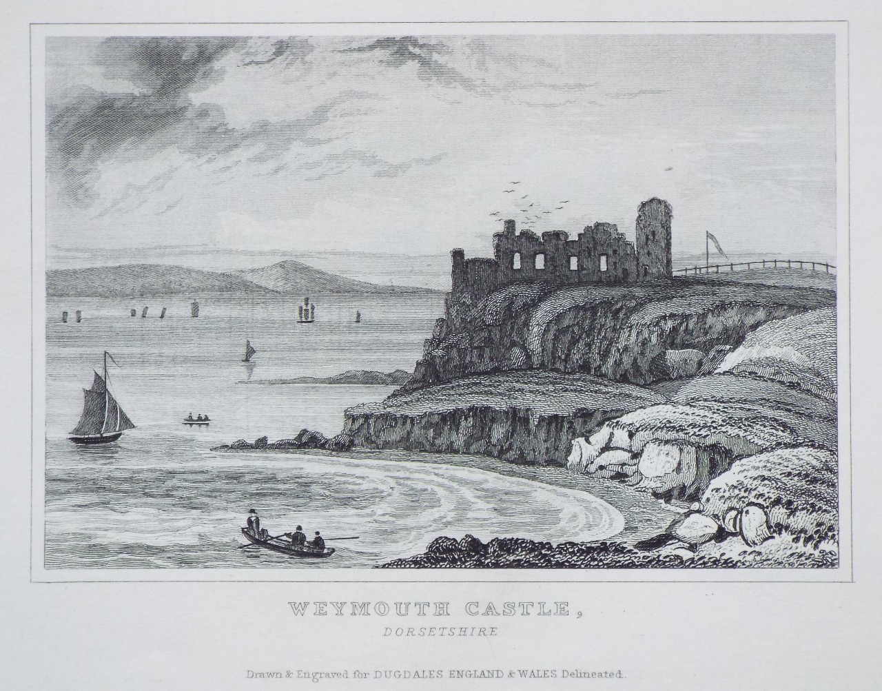 Print - Weymouth Castle, Dorsetshire.