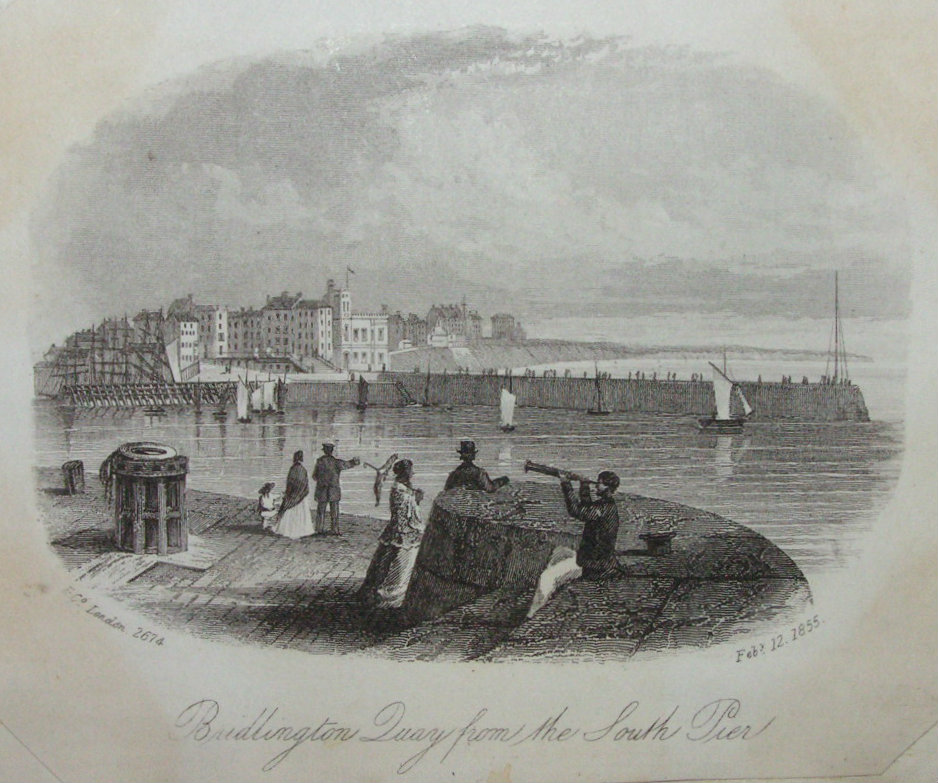 Steel Vignette - Bridlington Quay from the South Pier - Rock