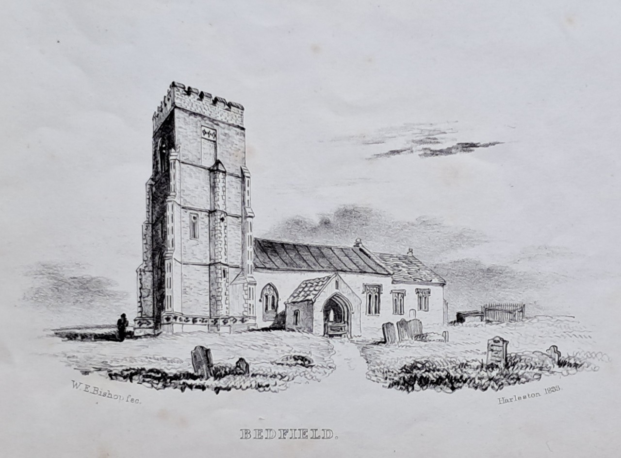 Etching - Bedfield. - 
