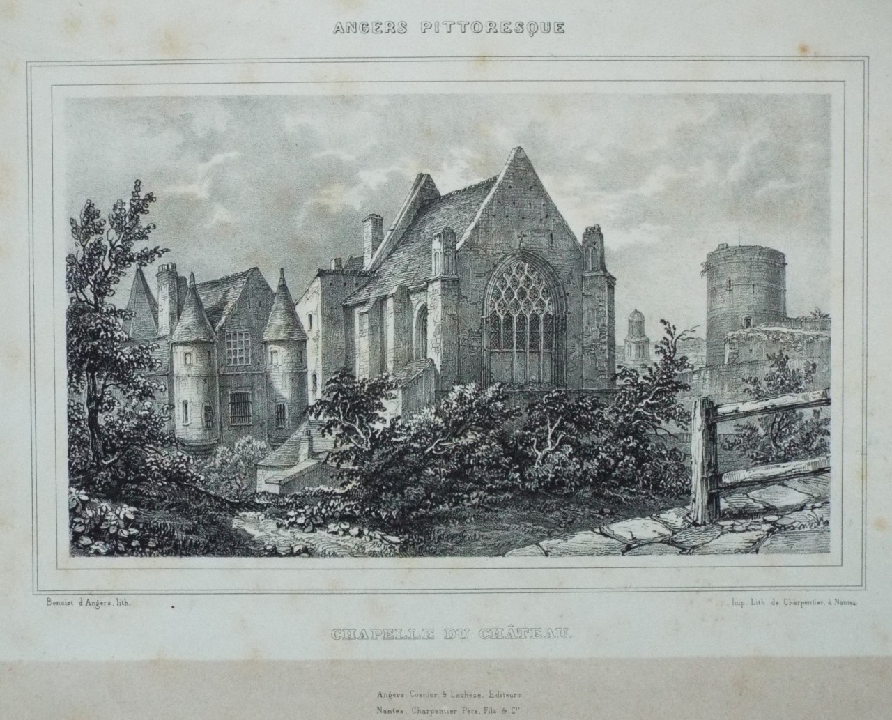 Lithograph - Chapelle du Chateau. - 