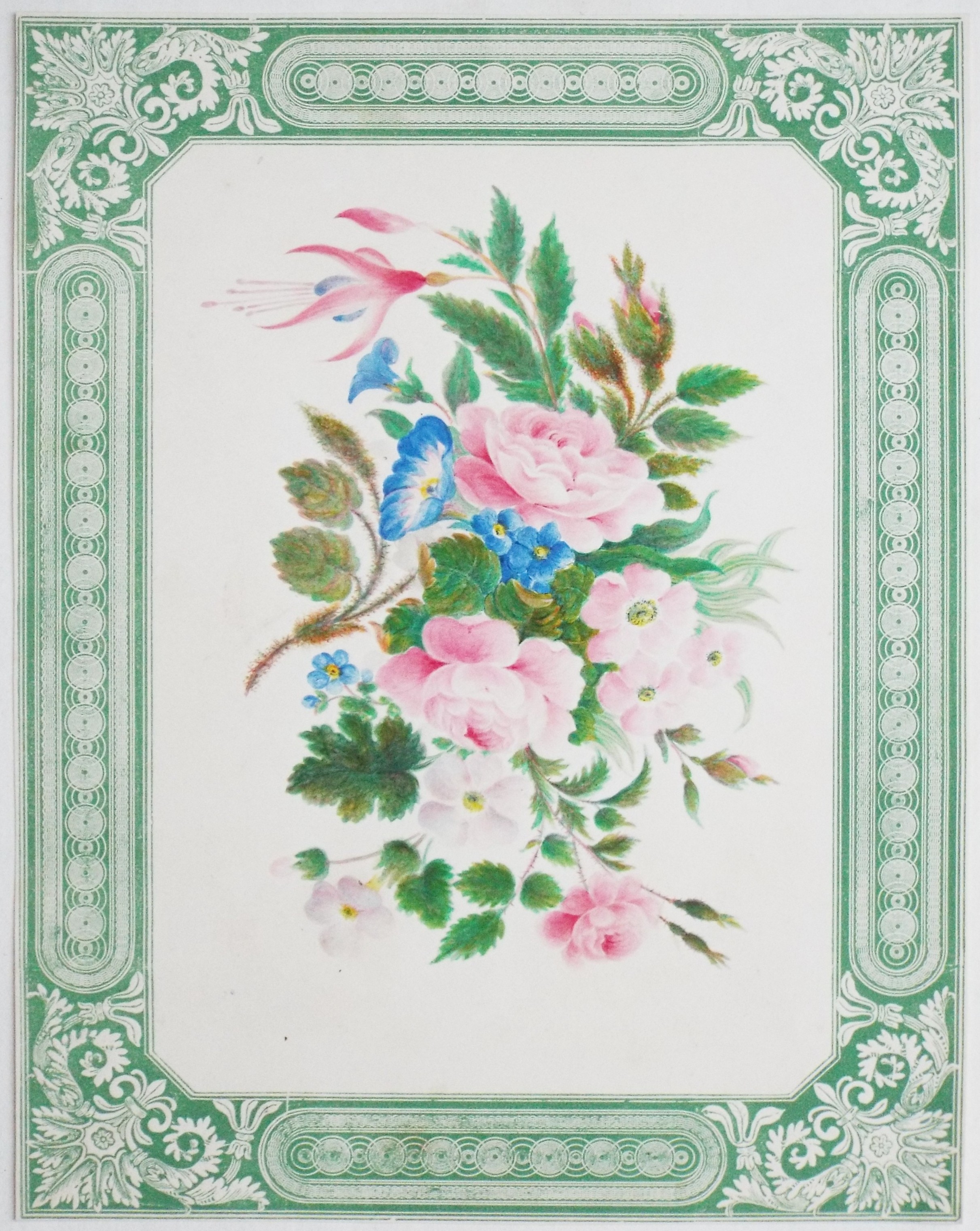 Chromo-lithograph - Floral arrangement