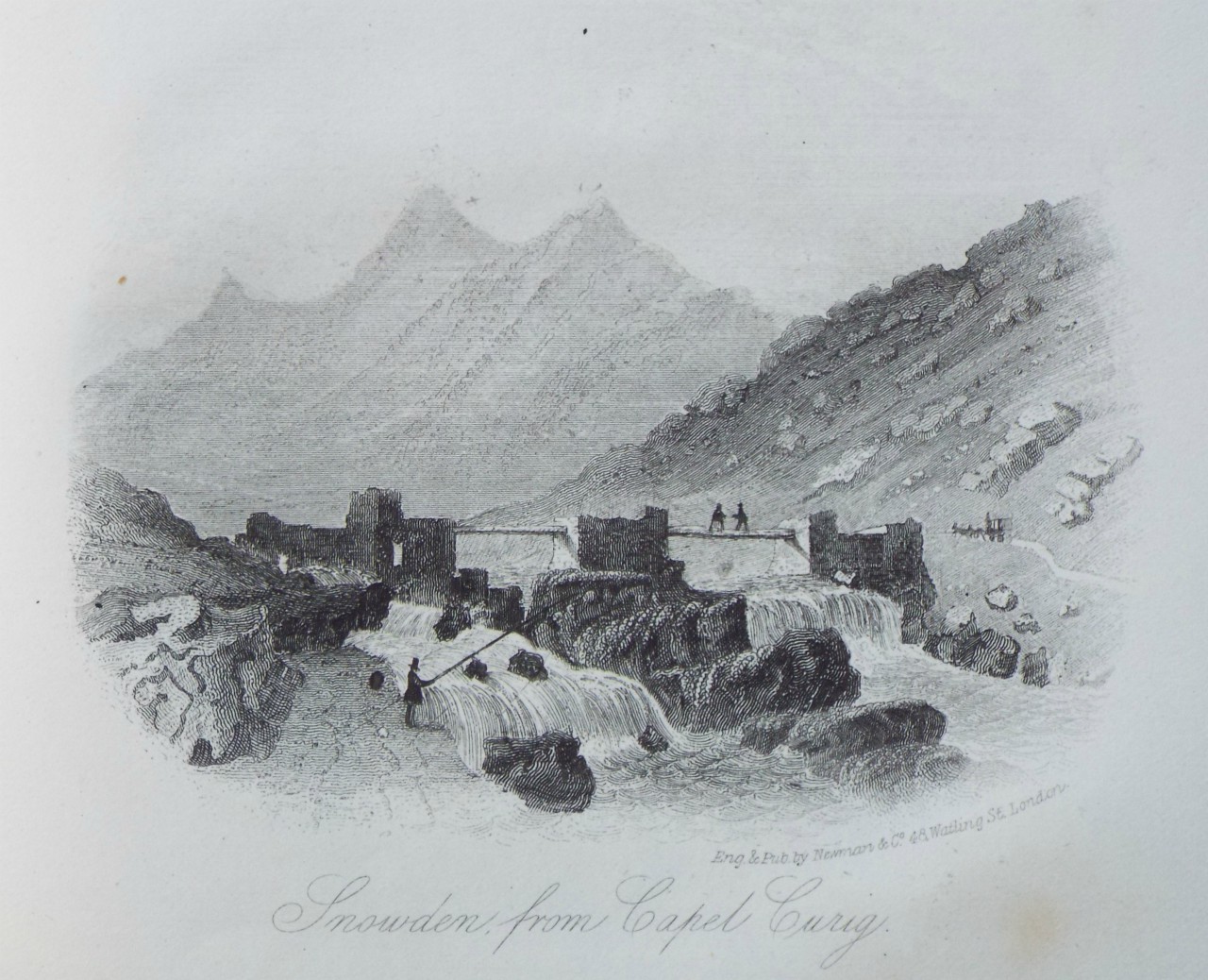 Steel Vignette - Snowdon, from Capel Curig. - Newman