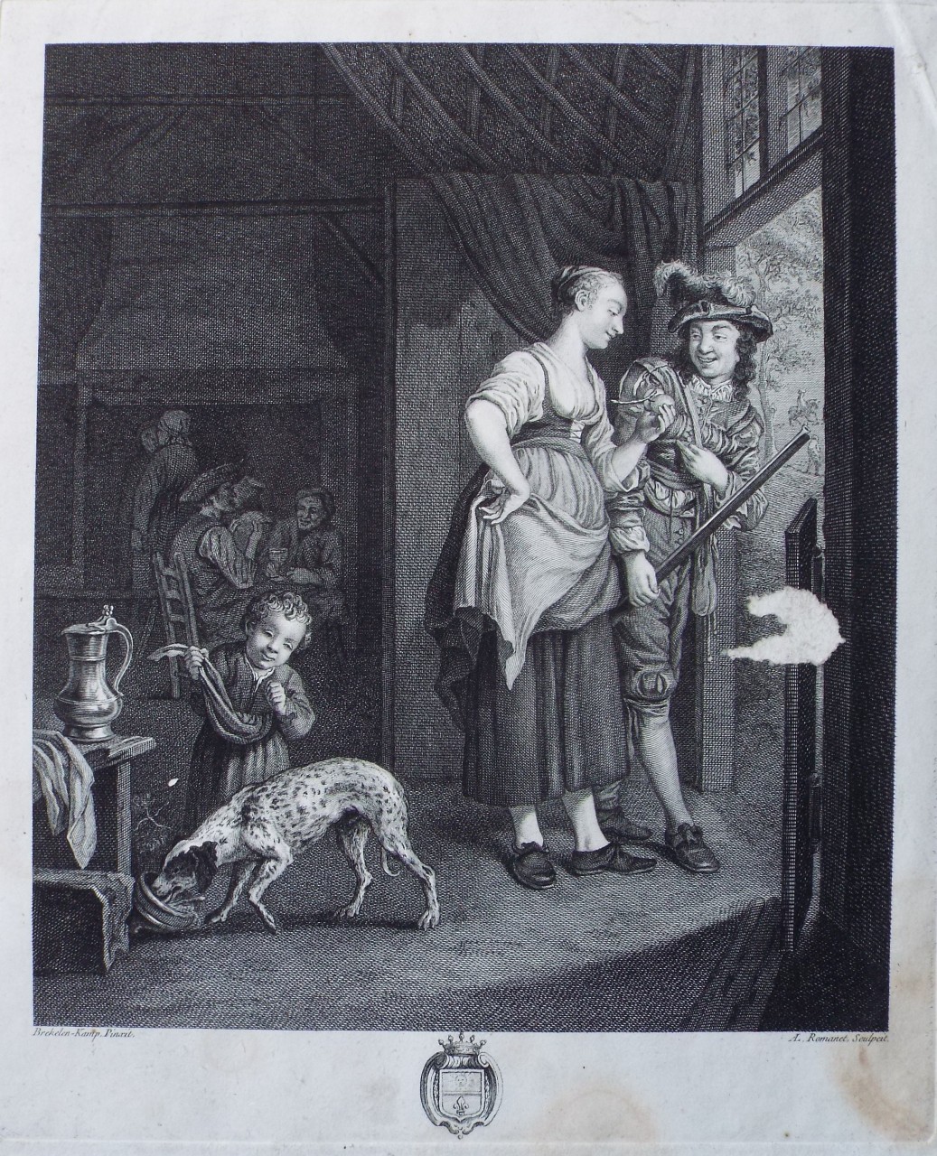 Print - Scene in a Tavern - Romanet
