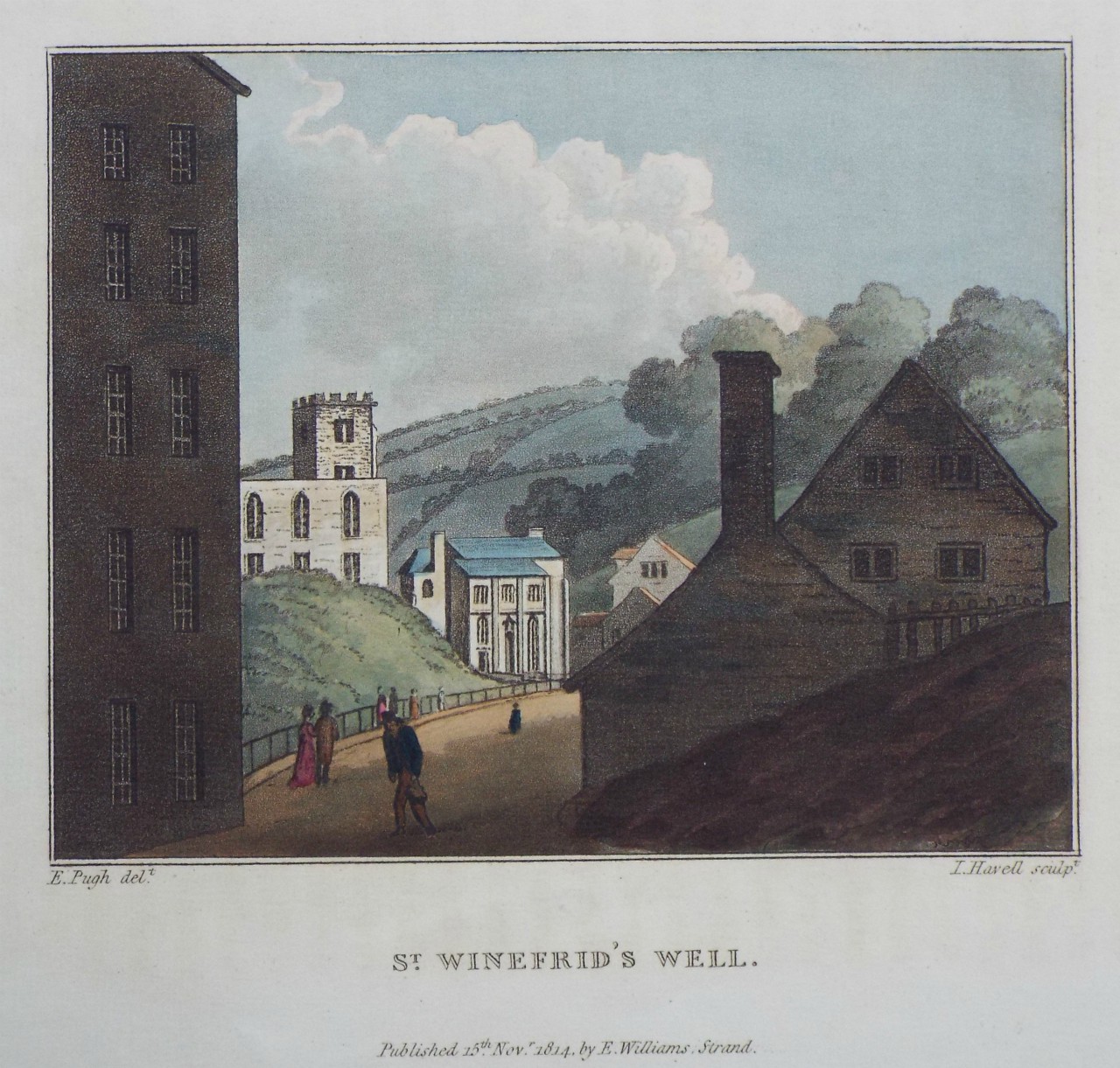 Aquatint - St. Winifred's Well. - Havell