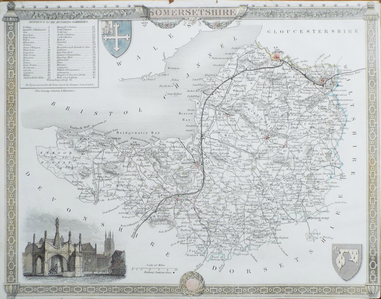 Map of Somerset - Moule