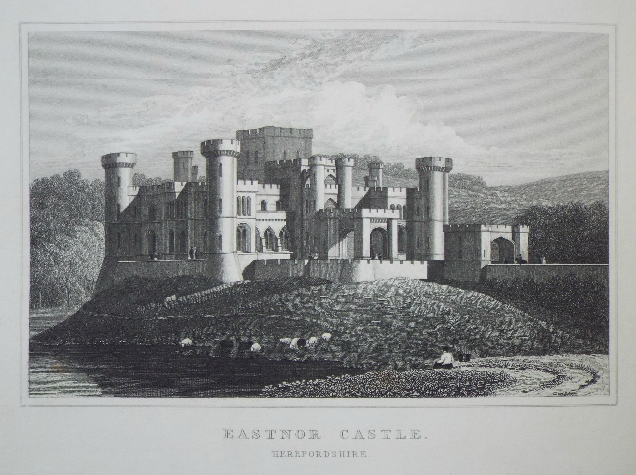 Print - Eastnor Castle. Herefordshire. - Bond
