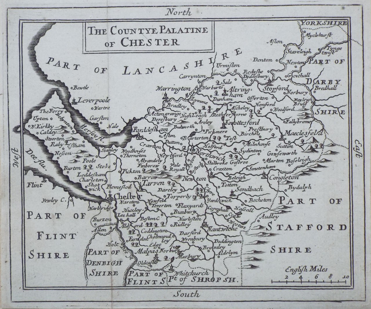 Map of Cheshire