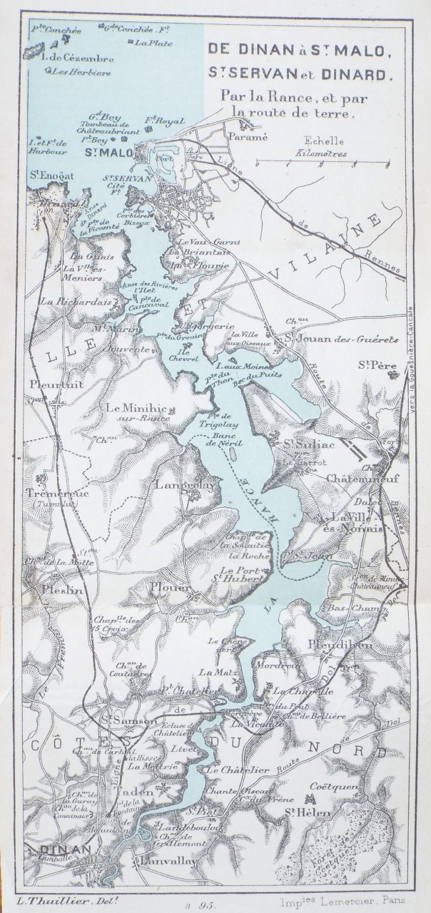 Map of La Rance - La Rance