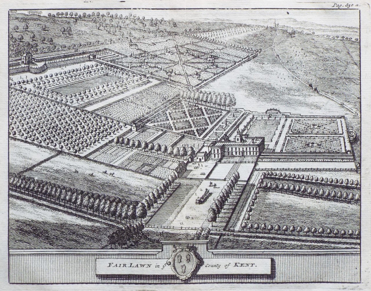 Print - Fair Lawn in ye County of Kent.